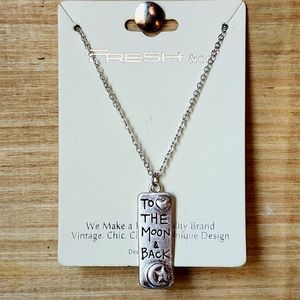 📿 "To The Moon and Back" Silver Gift Necklace